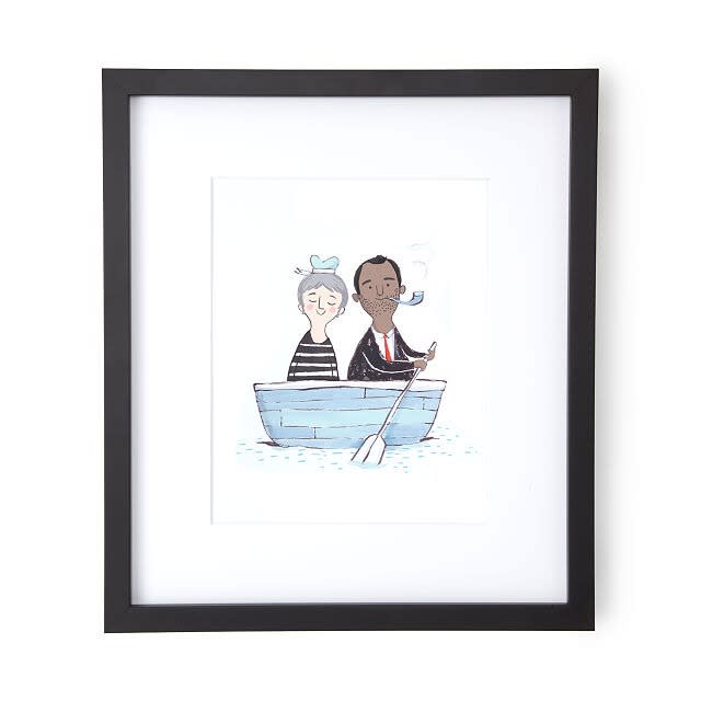 Custom Love Boat Portrait, best gifts for couples 