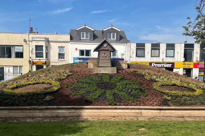 Two thousand new plants have been planted to restore Weston-super-Mare's floral clock