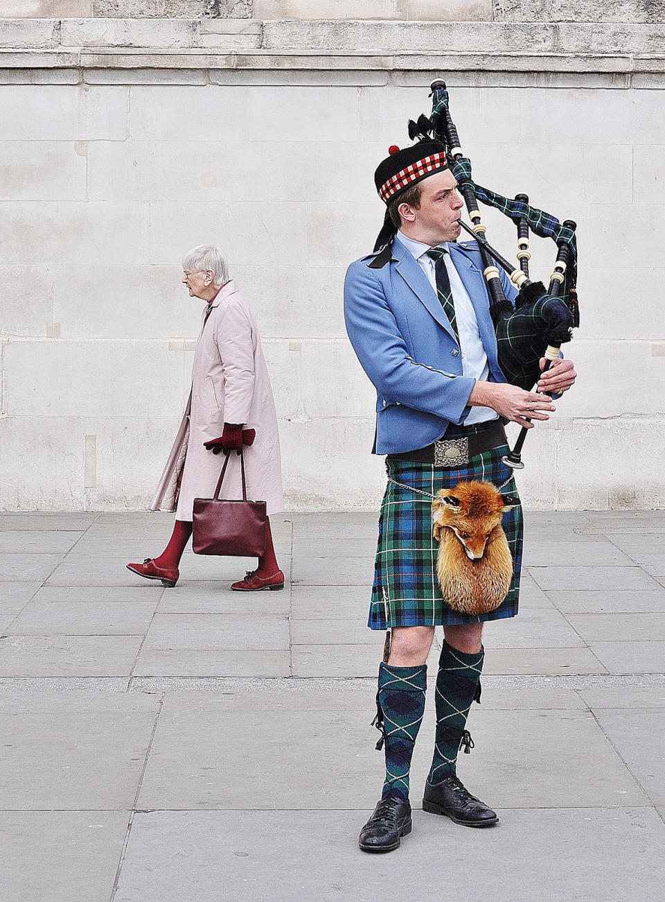 Trafalgar Square, London. A typical London scene where people just get on with doing their own thing. By: jaykay72Won: 0