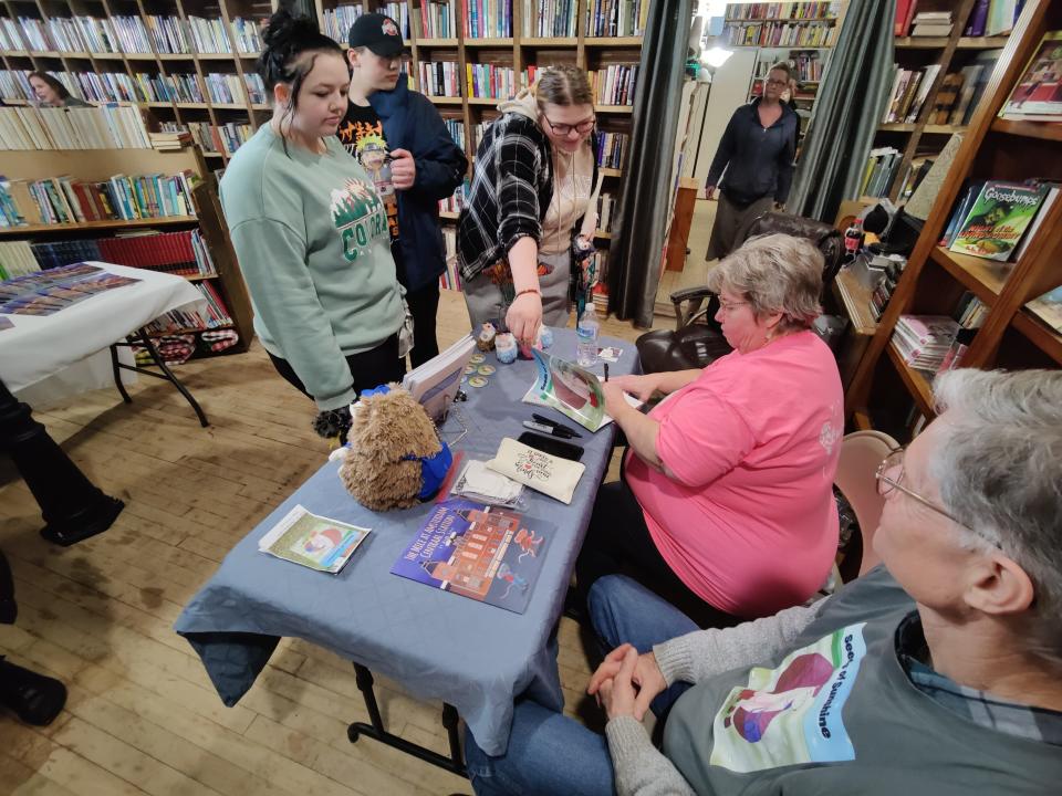 The co-owners of Pretty Good Books estimate that a few hundred people showed up to meet authors, including fantasy writer Chelsea Banning, at a book-signing event on Jan. 28.