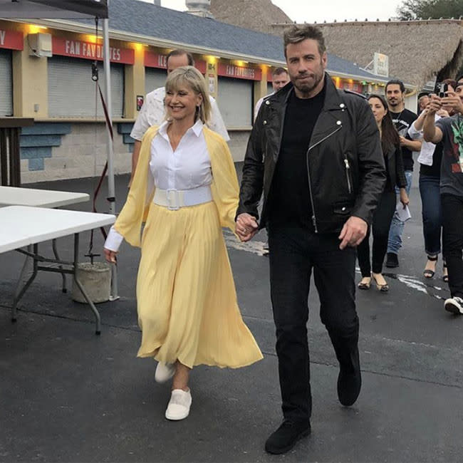 John Travolta y Olivia Newton-John credit:Bang Showbiz