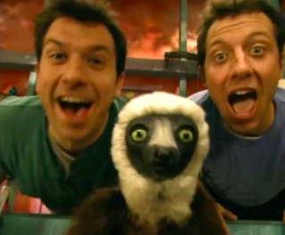 The Kratt brothers and Jovian the lemur