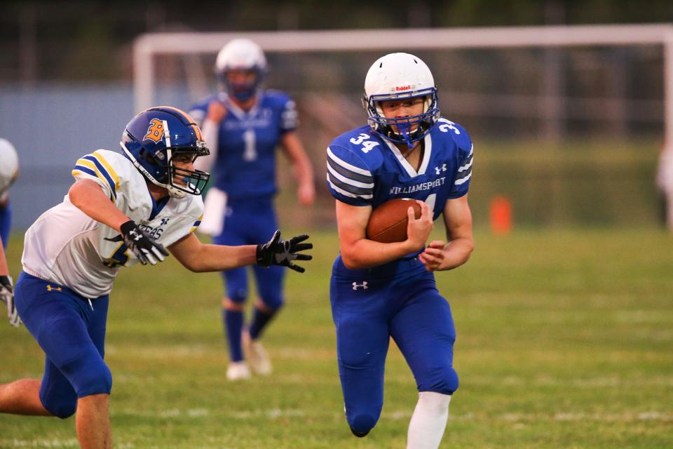 Williamsport's Soren Miller rushed for 137 yards in the Wildcats' 39-0 win over Clear Spring.