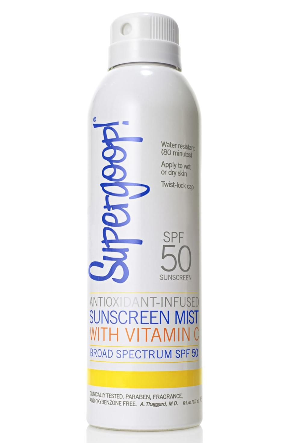 Supergoop! Antioxidant-Infused Sunscreen Mist with Vitamin C SPF 50