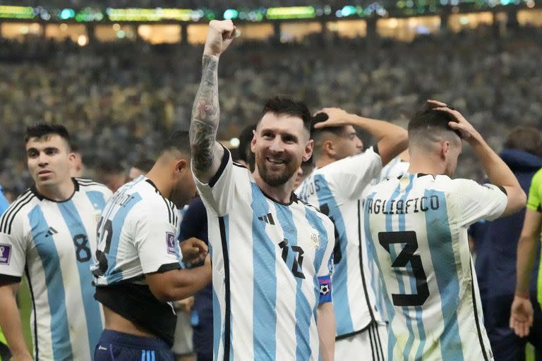 ¡Argentina campeón del mundo! El festejo de Messi luego de la consagración