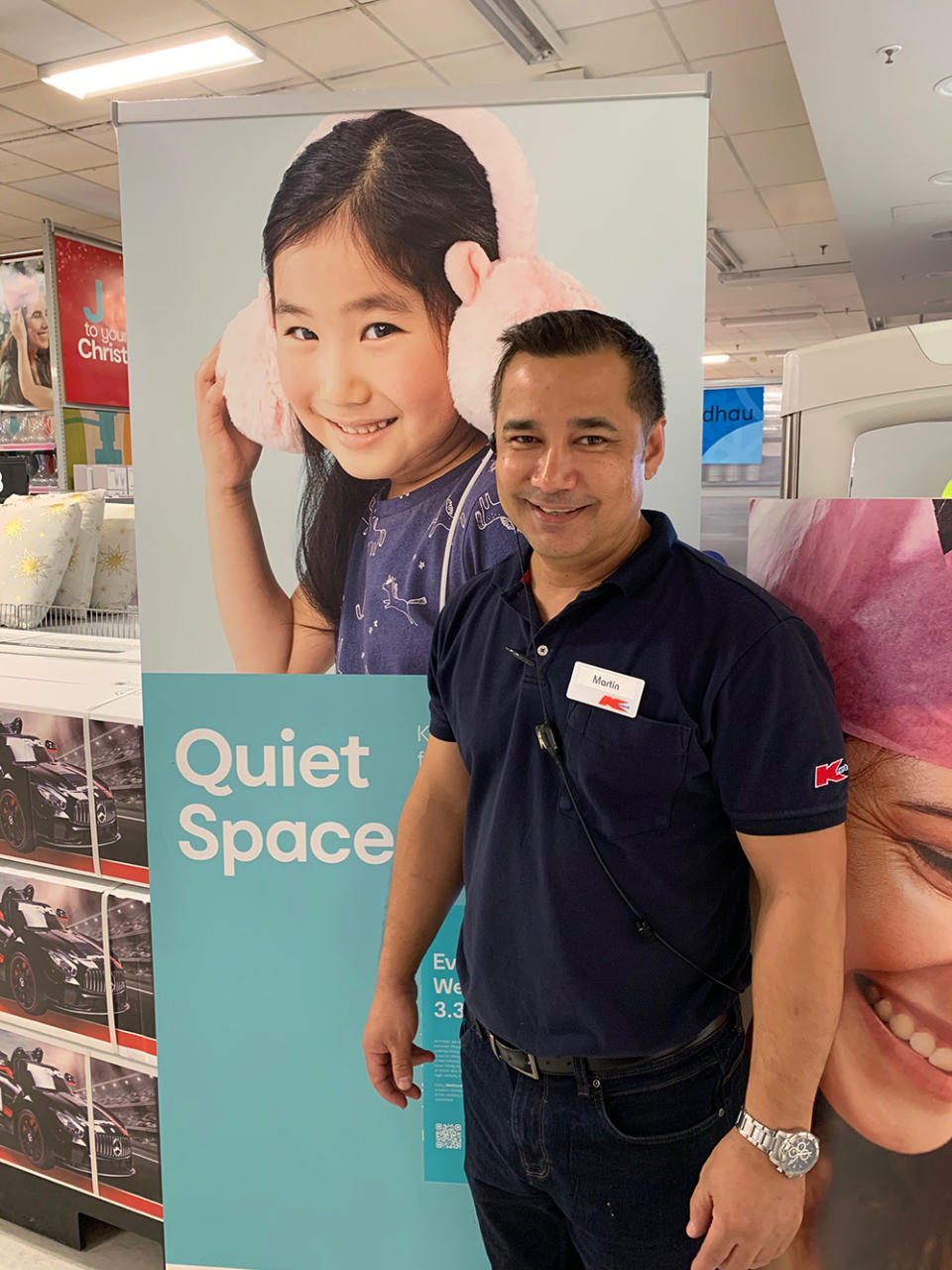 From this week, every Wednesday from 3:30pm to 5:30pm, select Kmart stores will provide a low-sensory shopping experience for customers with reduced noise, lighting and distractions. Photo: Supplied