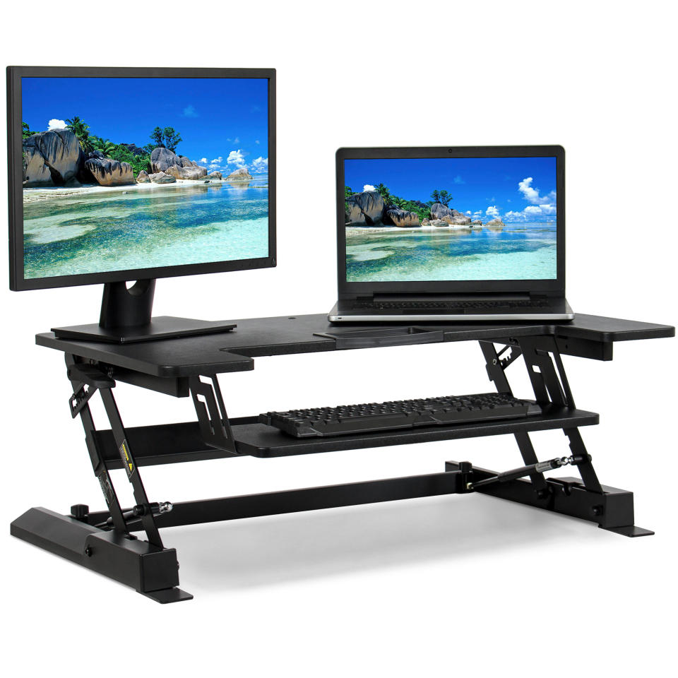 Best Choice Products 36-inch Height Adjustable Standing Tabletop Desk. (Photo: Walmart)