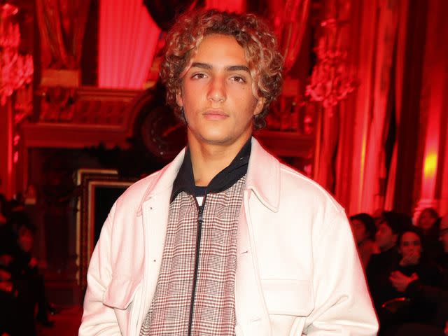 <p>Pierre Suu/Getty</p> Matthew McConaughey's son Levi Alves McConaughey attends the Dundas Womenswear Fall Winter 2023-2024 show as part of Paris Fashion Week on March 6, 2023.