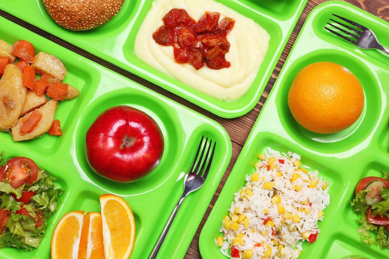 Green Tray School Lunch