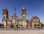 <p>The Metropolitan Cathedral is Latin America's oldest and largest cathedral, and its unique design was inspired by Mexico's indigenous and colonial influences. Its famous Altar of the Kings is the oldest-known example of Churrigueresque—Mexican Gothic—and its exterior was built by stones taken from Aztec temples. It houses the Roman Catholic Archdiocese of Mexico today and is one of the capital city's most popular landmarks. </p>