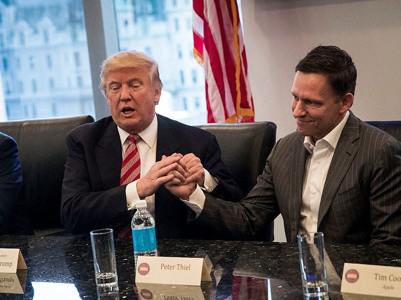 Mike Pence, Donald Trump, Peter Thiel