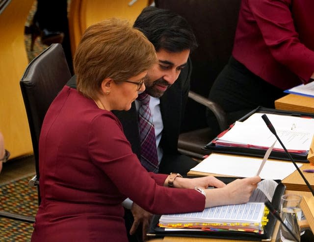 Nicola Sturgeon and Humza Yousaf