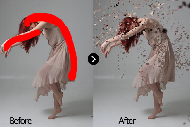 Free photoshop actions: Dispersion