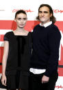 <p>Actors Joaquin Phoenix, right, and Rooney Mara pose during a photo call for the movie <i>Her</i> at the 8th edition of the Rome International Film Festival in Rome, Nov. 10, 2013. (Photo: AP Photo/Alessandra Tarantino) </p>