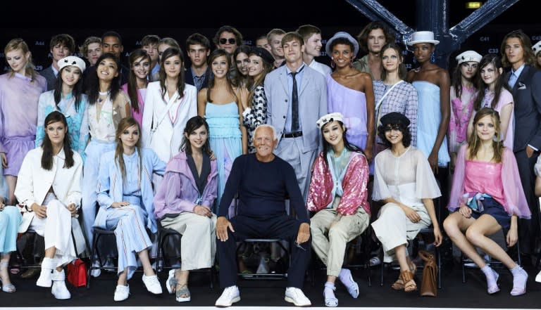 Giorgio Armani had not displayed in London for 11 years, an eternity in the world of fashion, ending his hiatus to celebrate the label's renovated flagship London store in the upscale Mayfair neighbourhood