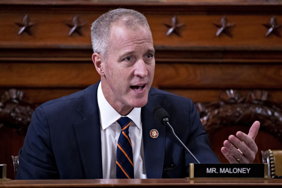 Image: Rep. Sean Patrick Maloney, D-N.Y., during an impeachment hearing at the Capitol (Andrew Harrer / AP file)