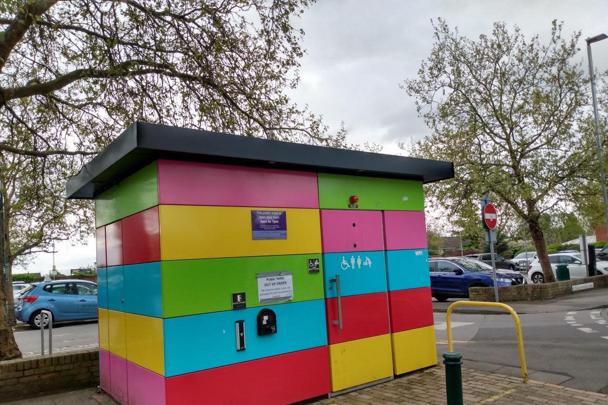 The precinct public toilet in Woodley town centre. Credit: James Aldridge, Local Democracy Reporting Service