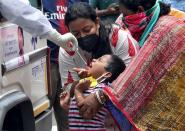 FILE PHOTO: Outbreak of coronavirus disease (COVID-19) in Kolkata