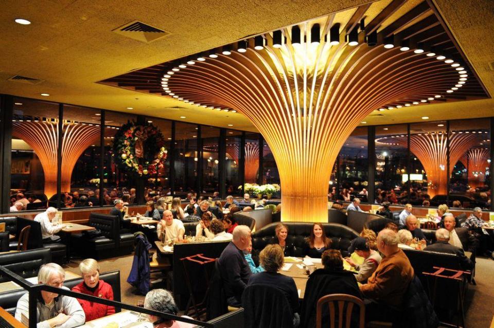 The "gold room" at Christo's restaurant in Brockton, on Thursday, Dec. 26, 2013.