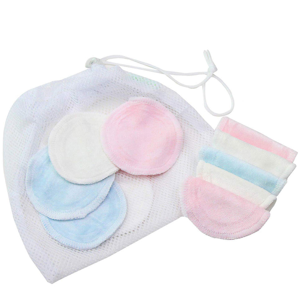 Cotton balls, pads and rounds are a huge part of skin care routines, but they create a lot of waste. Reusable cotton pads are a sustainable and environmentally-friendly alternative for cleansing and toning that can be washed and reused. <a href="https://www.amazon.com/Wegreeco-Bamboo-Makeup-Remover-Laundry/dp/B078N4R8LH/ref?thehuffingtop-20" target="_blank" rel="noopener noreferrer">This 16-count set comes with a mesh laundry bag for just $9</a>. (Photo: )