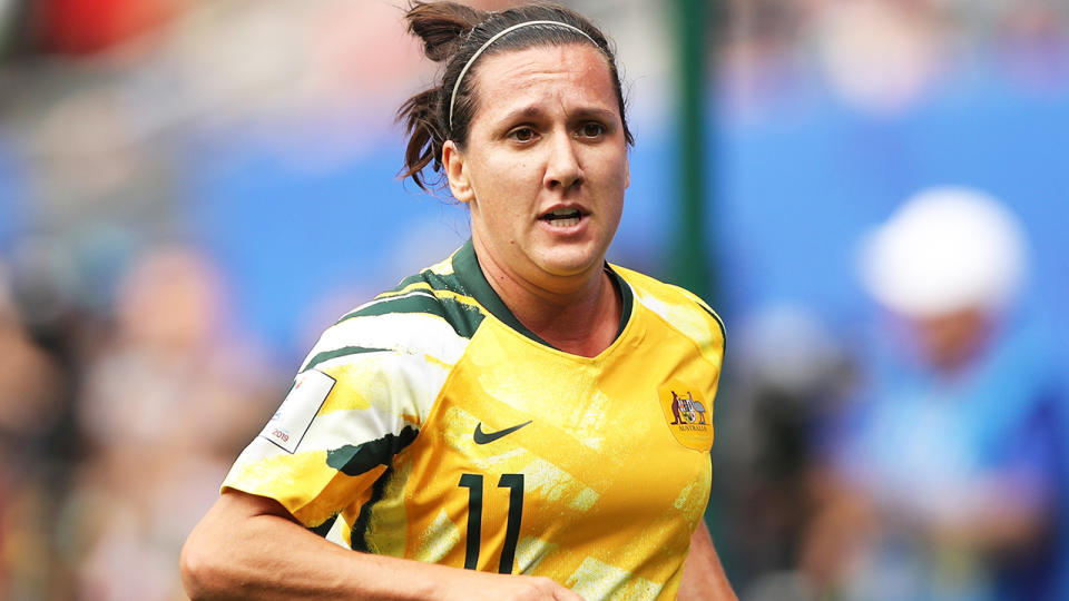 Lisa de Vanna has made public alarming details of an alleged sexual assault she was the victim of in the early days of her career playing for Australia. (Photo by Molly Darlington - AMA/Getty Images)