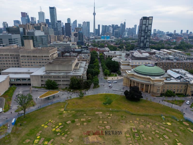 Pro-Palestinian protesters ordered to leave camp at University of Toronto