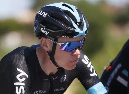 Cycling - Tour de France cycling race - The 190.5 km (118 miles) Stage 6 from Arpajon-sur-Cere to Montauban, France - 07/07/2016 - Team Sky rider Chris Froome of Britain cycles during the stage. REUTERS/Juan Medina