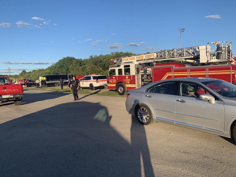 Search and rescue crews are conducting a water rescue in Dayton Sunday night.