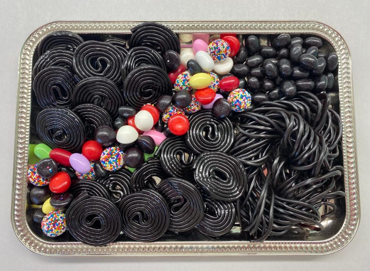 An assortment of black licorice candies and jelly beans from Lucille's Candies in Manahawkin and Beach Haven.