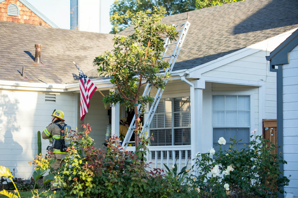 Maddison was convinced there was fire coming from their house’s attic. [Photo: SWNS]