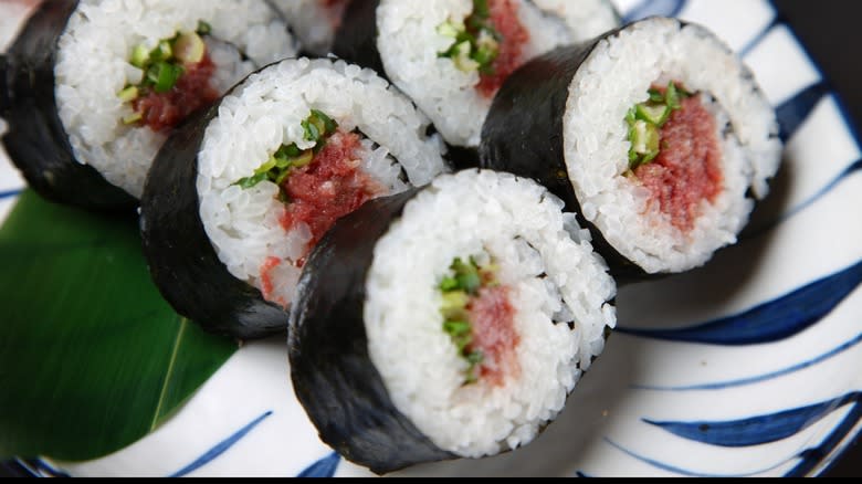 Plum and shiso sushi