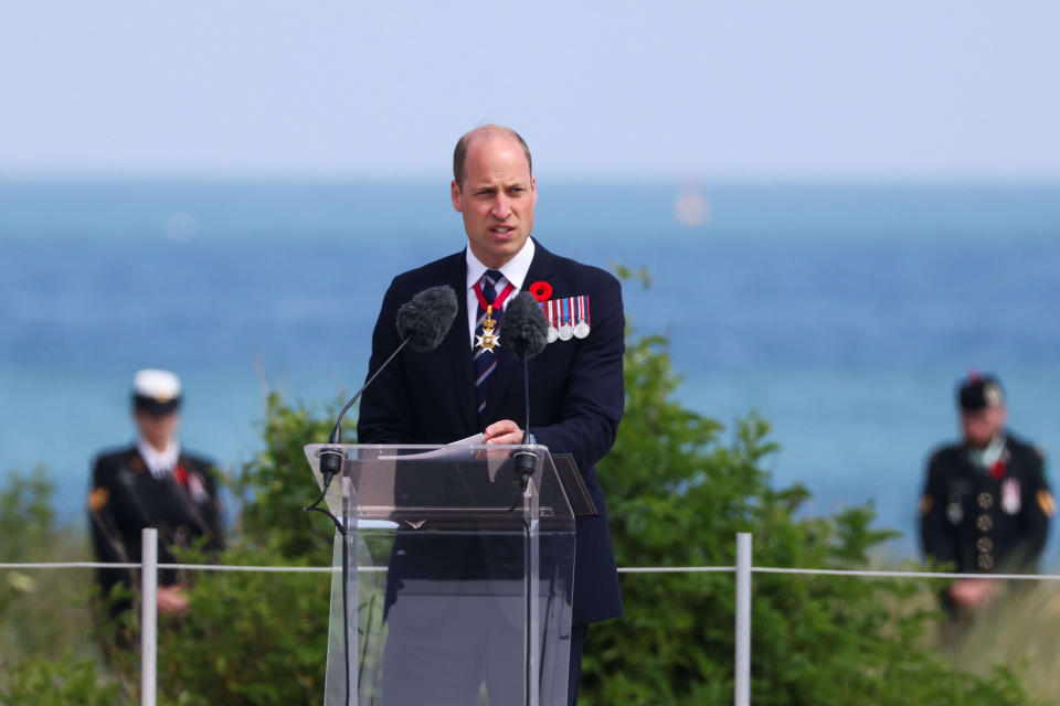 Le discours du prince William en Normandie