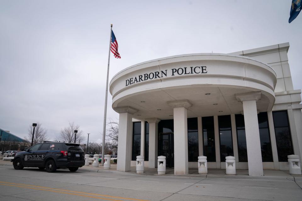 Exterior of the Dearborn Police department, Monday, Dec. 19, 2022.