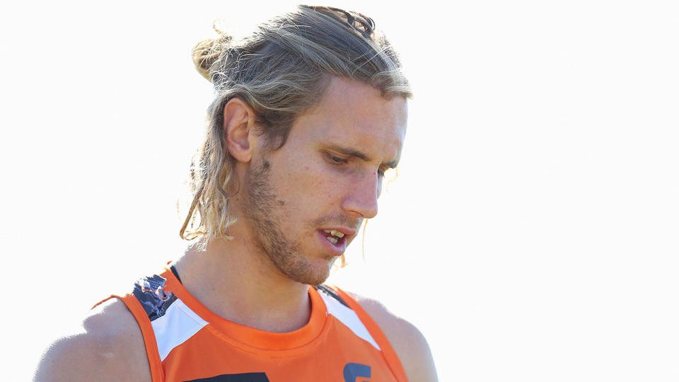 GWS defender Nick Haynes had to be talked into pursuing his AFL dream.