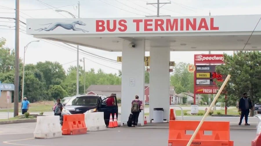 Greyhound relocated its Downtown terminal on Wednesday, June 28 to 845 N. Wilson Road on the city’s northwest side. (NBC4 File Photo)