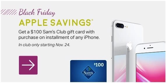 Sam's Club promises $100 off 'any iPhone' for Black Friday, but iPhone X  isn't 'any iPhone'