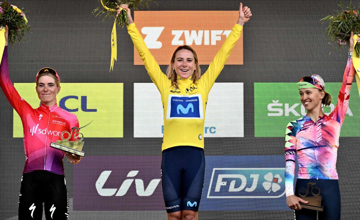 The final overall standings in the Tour de France Femmes avec Zwift