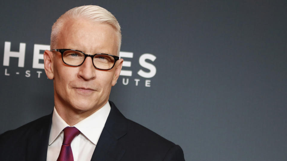 FILE - Anderson Cooper attends the 13th annual CNN Heroes: An All-Star Tribute at the American Museum of Natural History on Sunday, Dec. 8, 2019, in New York. On Friday, Dec. 31, 2021, The Associated Press reported on stories circulating online incorrectly claiming Cooper wants Social Security payments to be withheld from those who are unvaccinated. (Photo by Jason Mendez/Invision/AP, File)