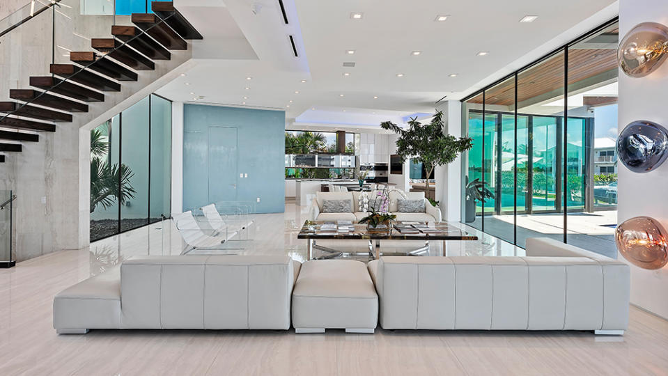 The living room - Credit: Photo: Courtesy of ONE Sotheby's International Realty