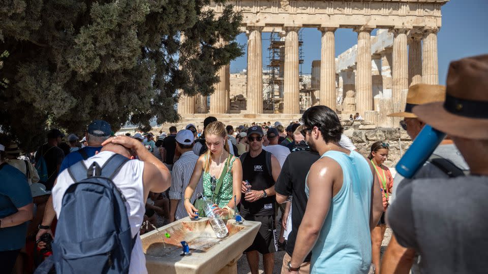 Athens has had to close its most famous attraction, the Parthenon, due to extreme heat on several occasions. - Angelos Tzortzinis/dpa/picture alliance/Getty Images