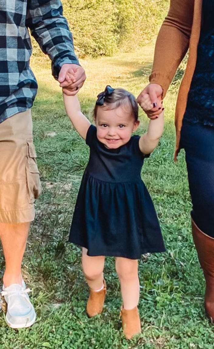 While Ashley Henschen felt scared and overwhelmed when she first learned of Layla's diagnosis, she now feels like she has a good handle on how to help her toddler manage her Type 1 diabetes. (Courtesy Ashley Henschen)