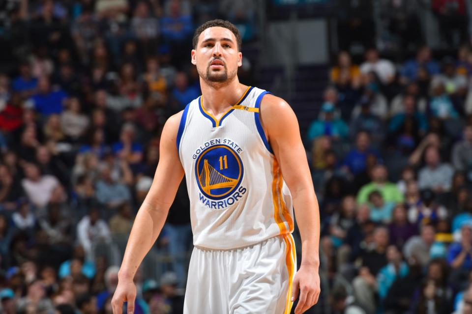 Klay Thompson might be the Warriors' fourth star, but he's still making his third All-Star appearance. (Getty Images)