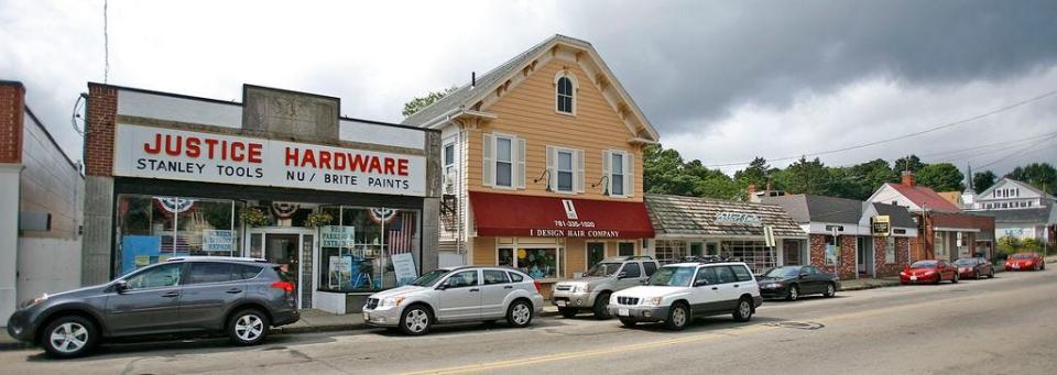 Broad Street businesses in Weymouth's Jackson Square.