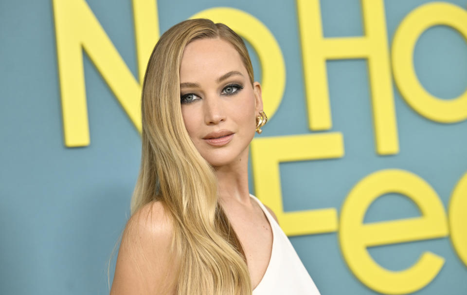 Jennifer Lawrence en el estreno de "No Hard Feelings" en el cine AMC Lincoln Square el martes 20 de junio de 2023, en Nueva York. (Foto Evan Agostini/Invision/AP)