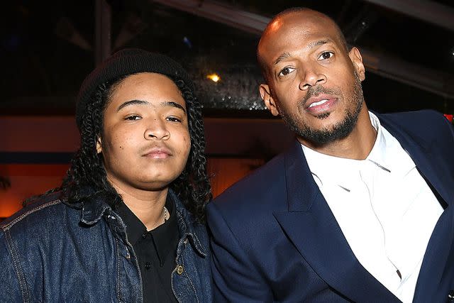 <p>JC Olivera/GA/The Hollywood Reporter via Getty</p> Kai Wayans (left) and Marlon Wayans (Right