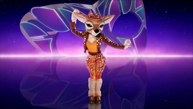 This image and the information contained herein is strictly embargoed until 20.00 Sunday 18th December 2022

From Bandicoot TV

The Masked Singer: SR4 on ITV1 and ITVX

Pictured: Fawn.

This photograph is (C) ITV Plc/Bandicoot TV and can only be reproduced for editorial purposes directly in connection with the programme or event mentioned above, or ITV plc. Once made available by ITV plc Picture Desk, this photograph can be reproduced once only up until the transmission [TX] date and no reproduction fee will be charged. Any subsequent usage may incur a fee. This photograph must not be manipulated [excluding basic cropping] in a manner which alters the visual appearance of the person photographed deemed detrimental or inappropriate by ITV plc Picture Desk.  This photograph must not be syndicated to any other company, publication or website, or permanently archived, without the express written permission of ITV Picture Desk. Full Terms and conditions are available on the website www.itv.com/presscentre/itvpictures/terms

For further information please contact:
james.hilder@itv.com
