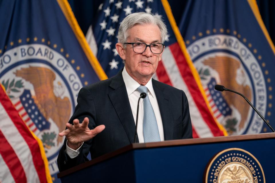 U.S. Federal Reserve Chair Jerome Powell attends a press conference in Washington, D.C., the United States, on Nov. 2, 2022. The U.S. Federal Reserve on Wednesday implemented the fourth consecutive three-quarter point interest rate hike, amid the worst inflation in four decades. (Photo by Liu Jie/Xinhua via Getty Images)