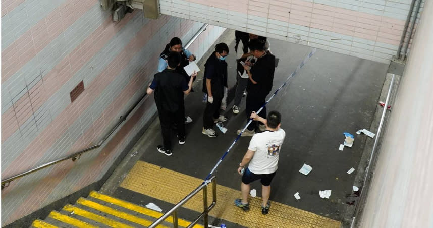 香港牛池灣驚傳砍人案，女子遭陌生男子持菜刀猛砍。（圖／翻攝自香港01）