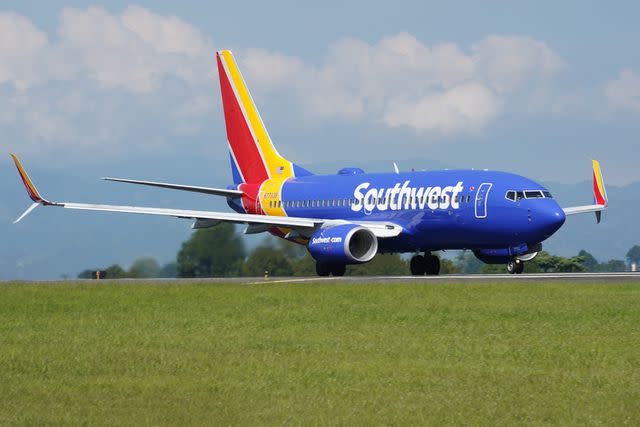 <p>Getty</p> Southwest Airlines plane