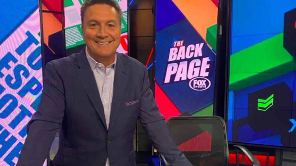 Squires hosts The Back Page on Fox Sports. Picture: Instagram